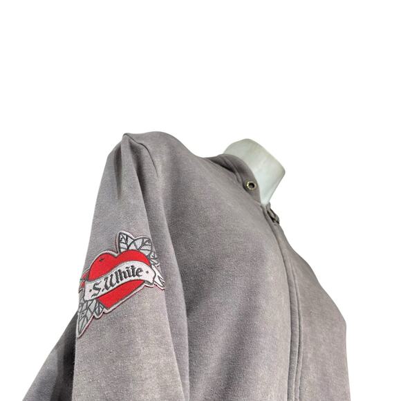 Disney Snow White Seven Dwarfs Hoodie Butter Super Soft Gray Graphic Pullover XL - Picture 2 of 12